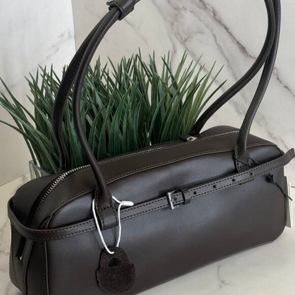 NOIR CLASSIQUE – Genuine Leather Shoulder Bag - Picture 9 of 16
